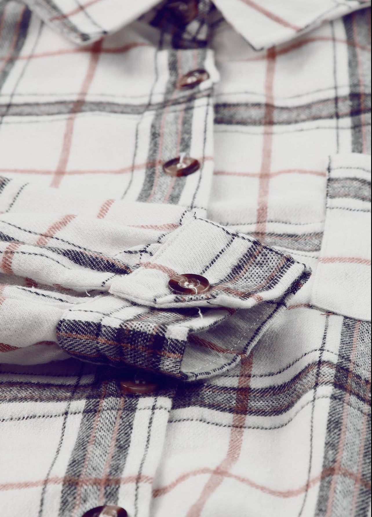 Oversized Plaid pattern Shacket