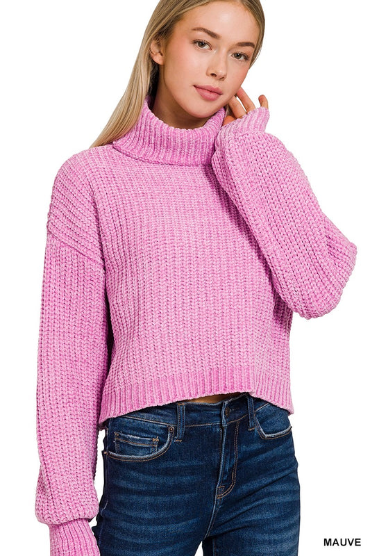 Turtle neck girly sweatshirt