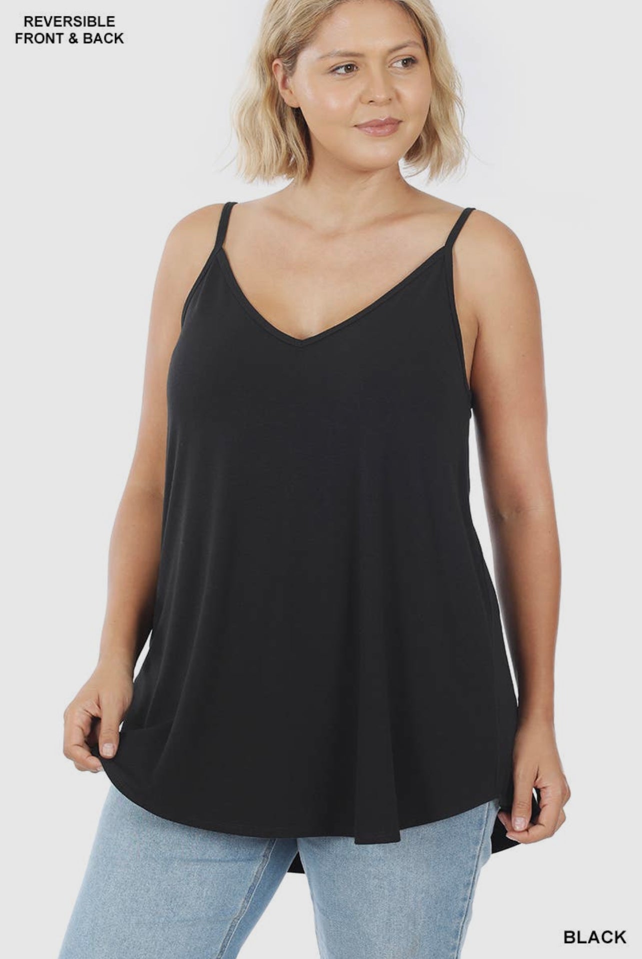Reversible plus size tank Top