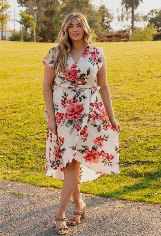 Floral Semi long dress
