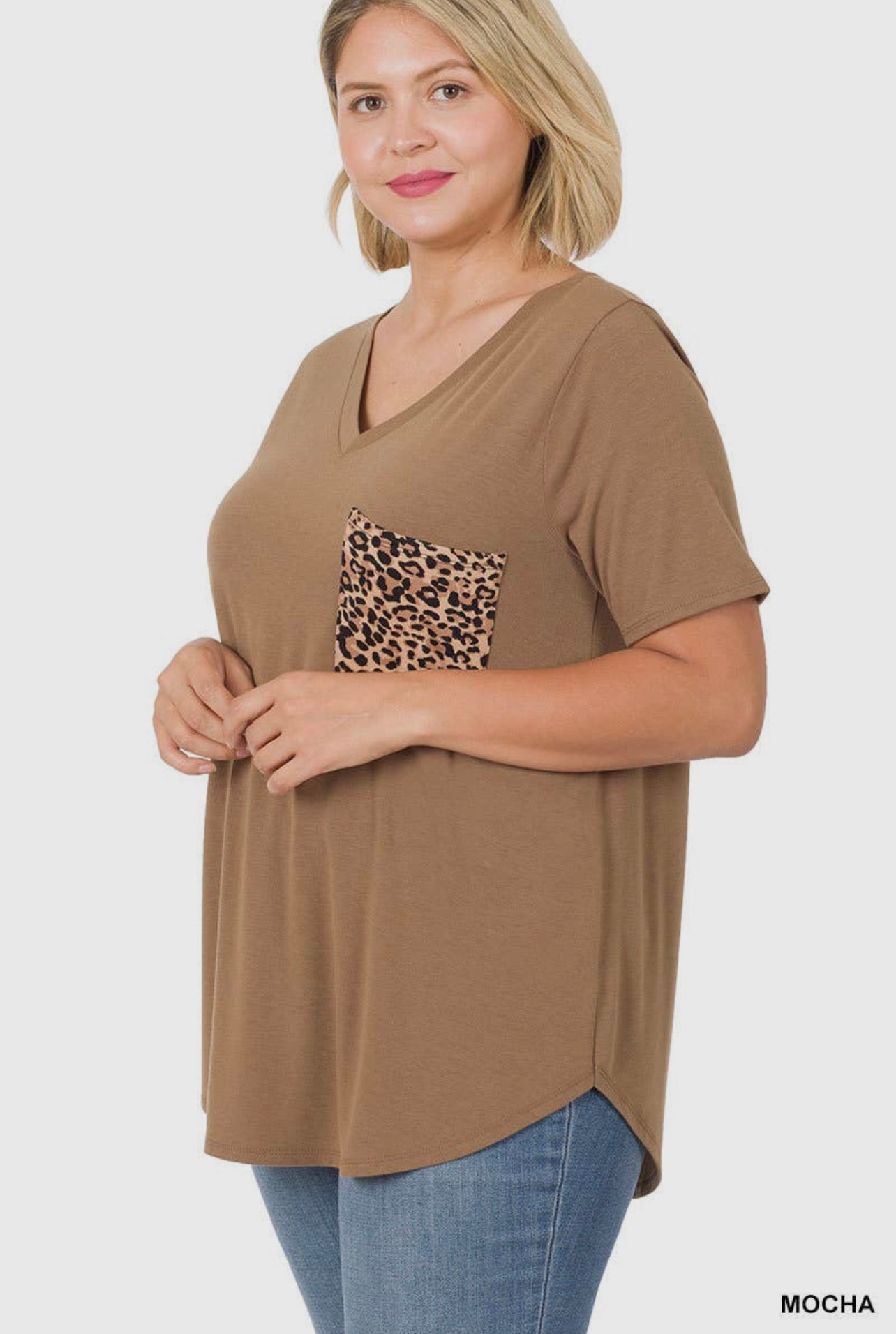 Cheetah Pocket print Top