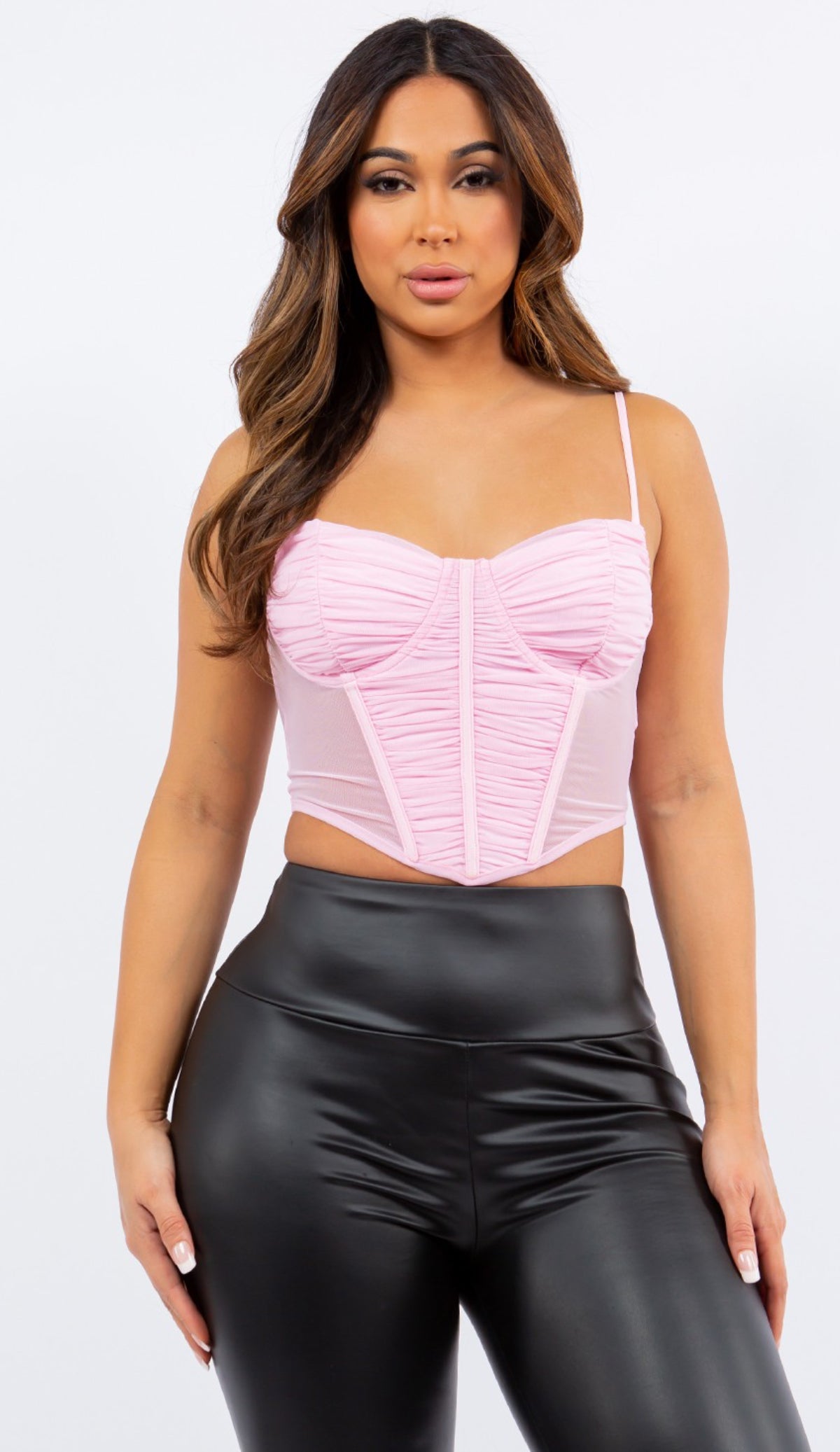 Black junior Crop Top